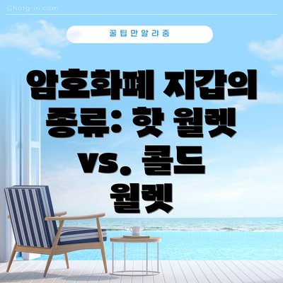 암호화폐 지갑의 종류: 핫 월렛 vs. 콜드 월렛