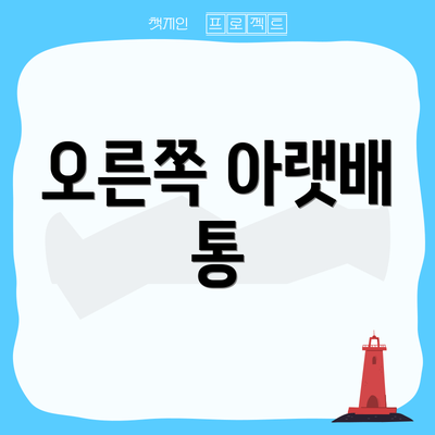 오른쪽 아랫배 통