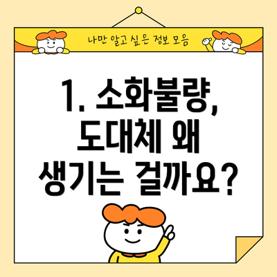1. 소화불량, 도대체 왜 생기는 걸까요?