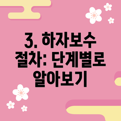 3. 하자보수 절차: 단계별로 알아보기
