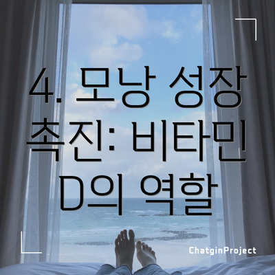 4. 모낭 성장 촉진: 비타민 D의 역할