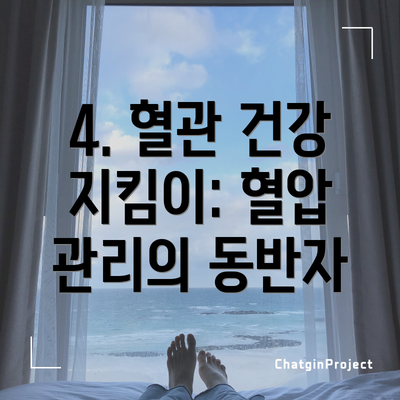 4. 혈관 건강 지킴이: 혈압 관리의 동반자