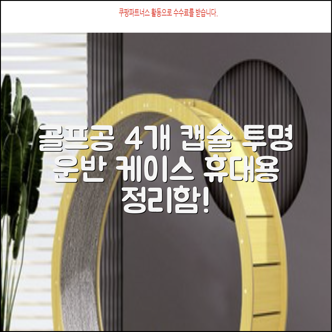 캡 골프 운반 케이스 투명 플라스틱 튜브 휴대용 볼 케이스 골프 정리함이 있는 4Pcs 골프 배럴 투명 튜브, 4개 추천 리뷰