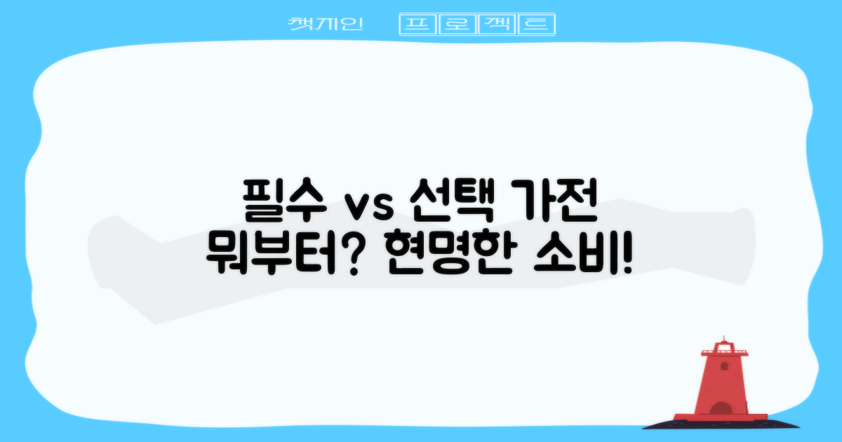 필수 가전 vs 선택 가전
