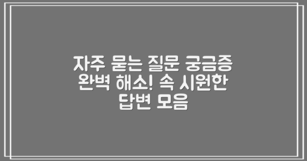 자주 묻는 질문