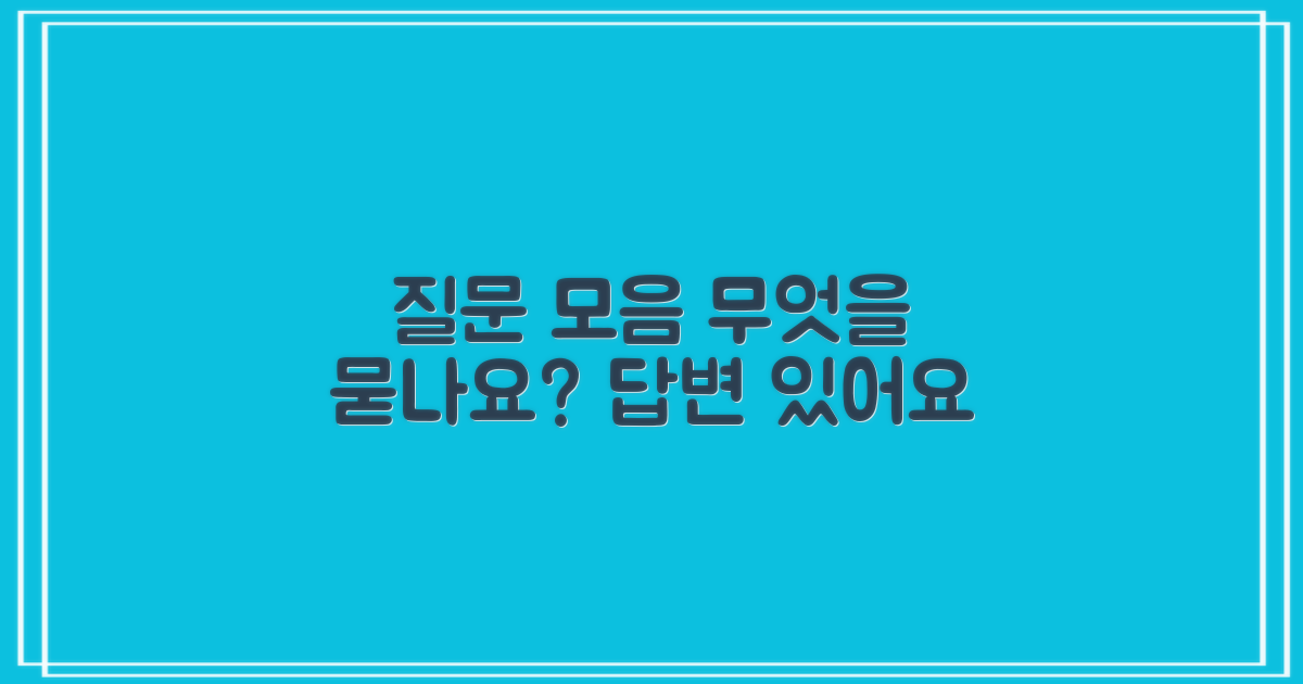 자주 묻는 질문