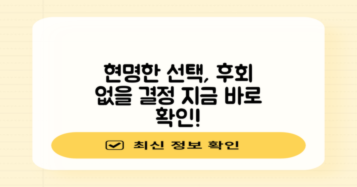 현명한 선택, 후회 없을 결정