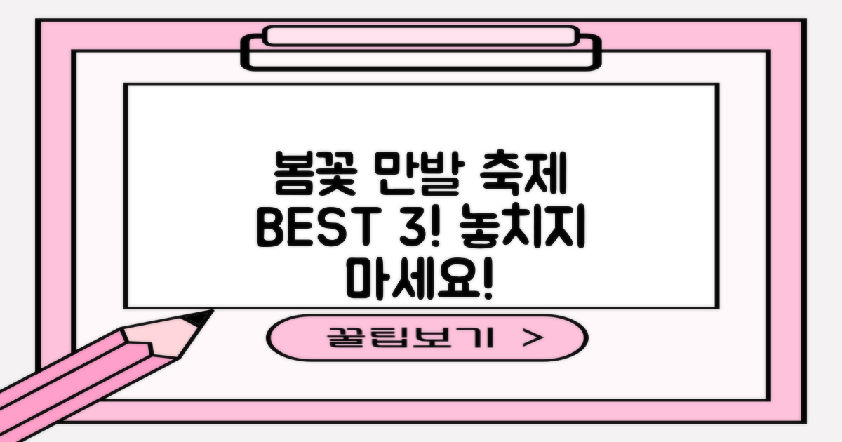 3가지: 봄꽃 만발 축제