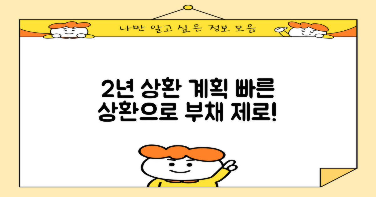 2년간 상환 계획
