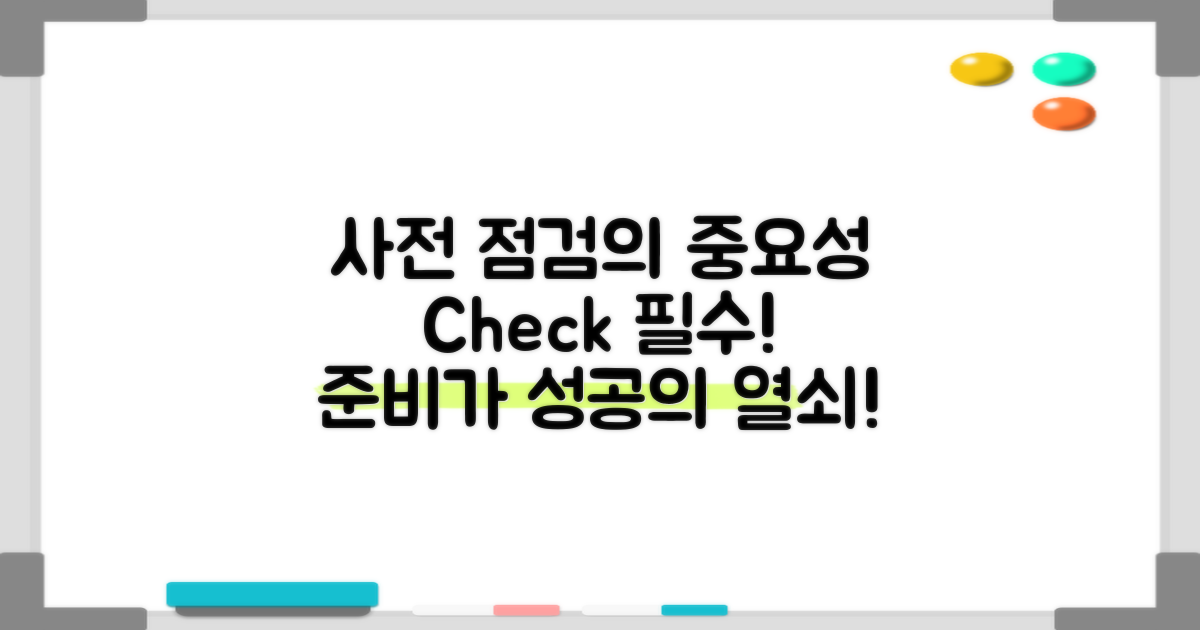 사전점검의 필요성