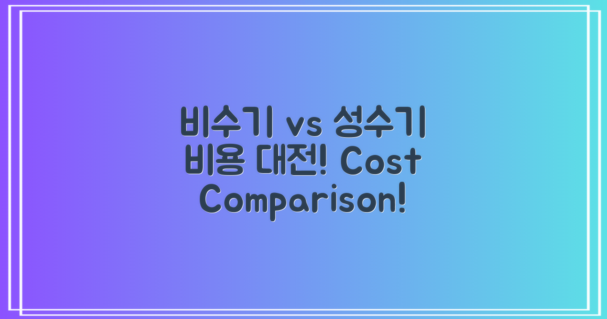 비수기 vs 성수기 비용