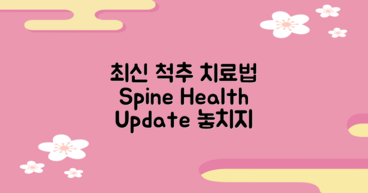 척추 질환 최신 치료법