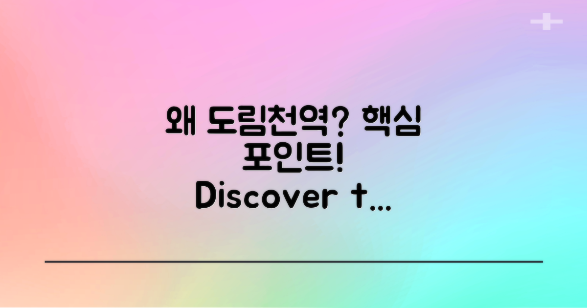 왜 도림천역인가?