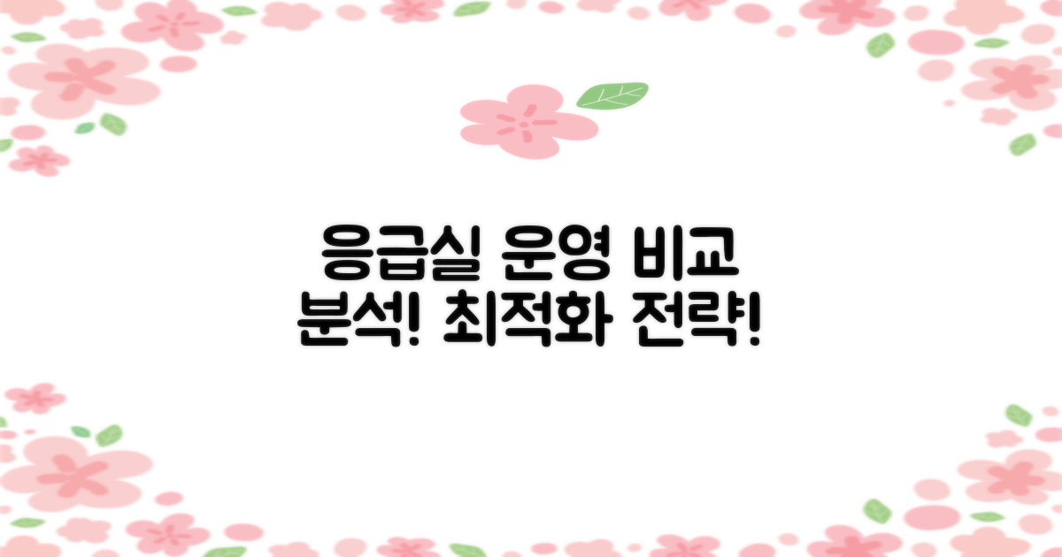 응급실 운영 비교