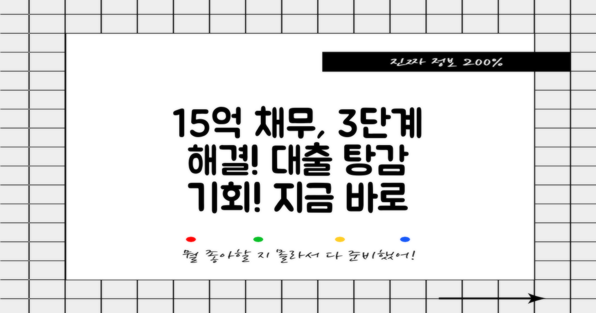 15억까지 채무조정 3단계