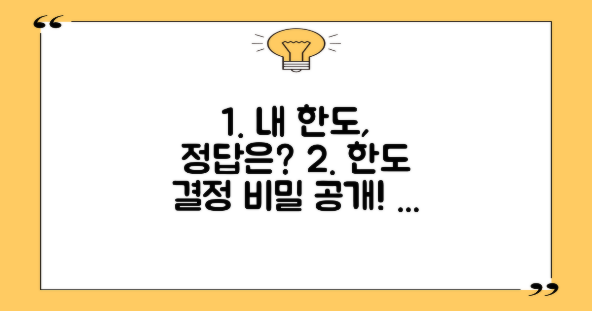 나에게 맞는 한도, 어떻게 결정될까?